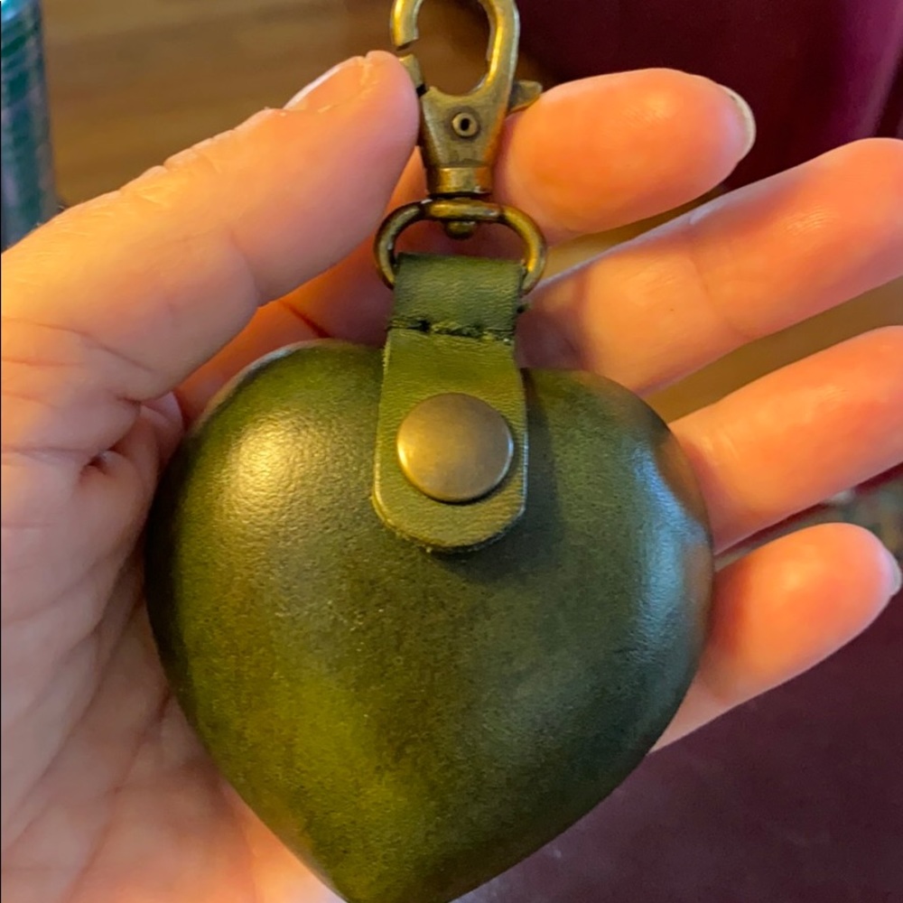 Olive Green Heart Charm